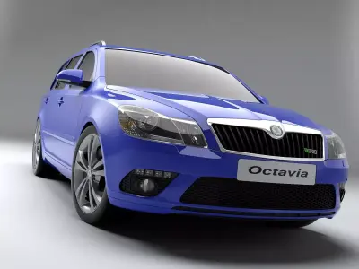 Skoda Octavia RS 2010 3D model