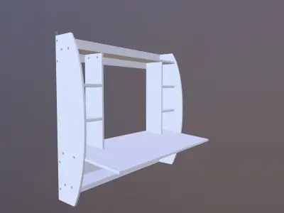 Wall Mounted Desk 3D model