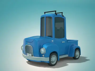 Cartoon Truck 3D model