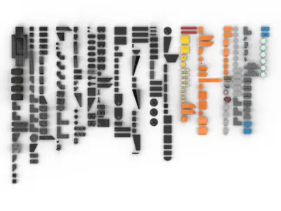 PixelBricks3D - LEGO 2023 McLaren Formula 1 Race Car  3D print model