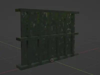 Steel Wall Free low-poly 3D model
