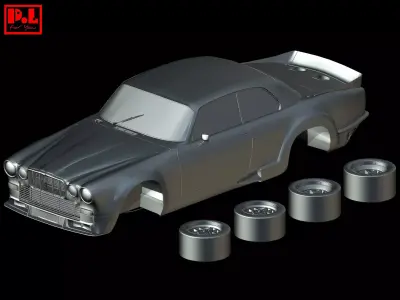 Jaguar XJ12 Coupe Broadspeed 1976-1977 3D print model