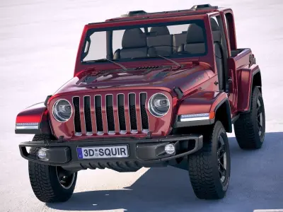 Jeep Wrangler Rubicon 2018 3D model