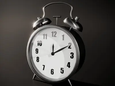 Alarm Clock 3D Model Revit Family Face Based Free low-poly 3D model