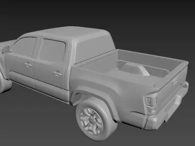 Toyota Tacoma 2020 on a small scale 3D print model