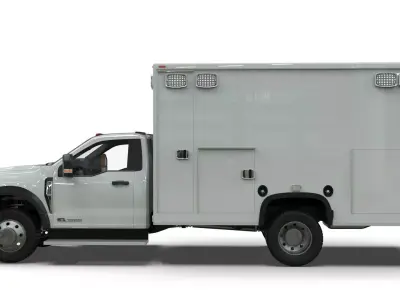 2024 F-600 Ambulance Truck 3D model
