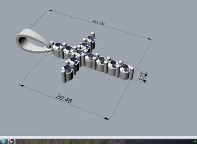 Diamond Cross 3D print model