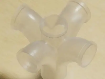 TRANSPARENT PIPE FITTINGS 3D Model Collection