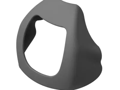 Carbon Fiber Bike Visor 3D model