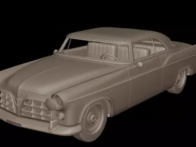 CHRYSLER 300b 1956 3D PRINT MODEL 3D print model