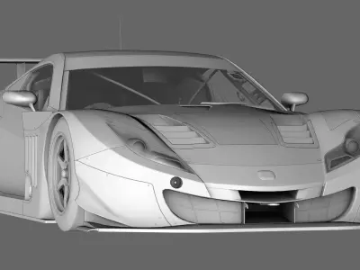 Honda HSV - 010 GT GT500 Super GT Low-poly 3D model
