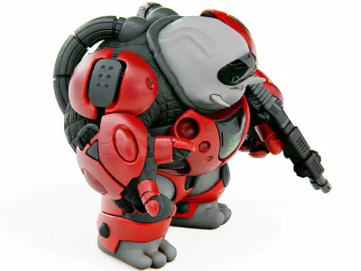 ALIEN MOBBY B-6  Rigged for Unreal Engine - Unity - MIXAMO 3D model