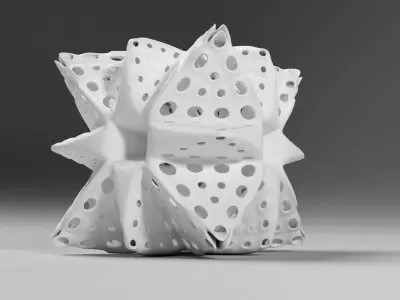 Alien Pollen set 2 3D print model