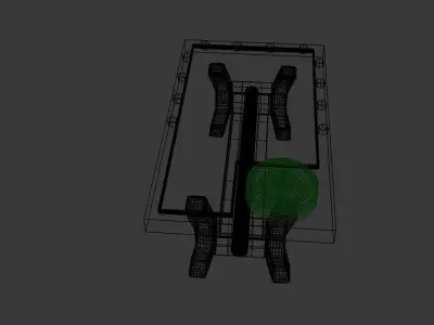 Roulette Table 3D model