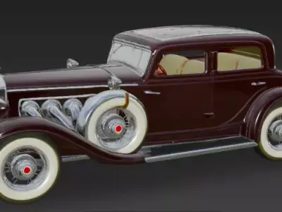 Antique car 3d model 3D model