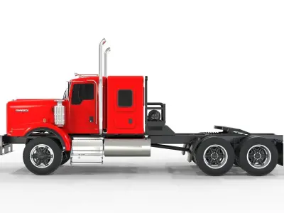 Day cab Flat top Kenworth c500 2020 3D model