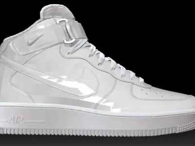 NIKE AIR FORCE 1 HIGH SHOES PBR Low-poly 3D model
