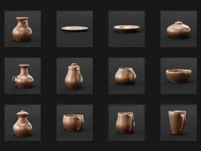 Pottery Collection 3D model