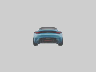 Electric Performance Coupe model Low-poly 3D model