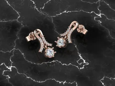 Jewelry Earring 3D print model