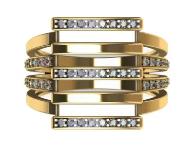 Woman Ring 3D print model 20
