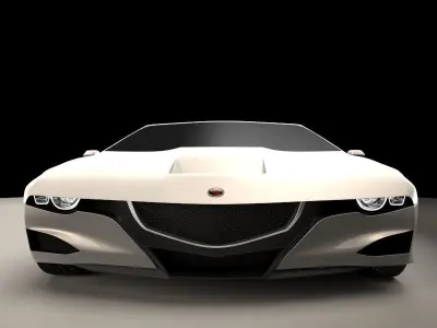 Generic sports car 01 3D model