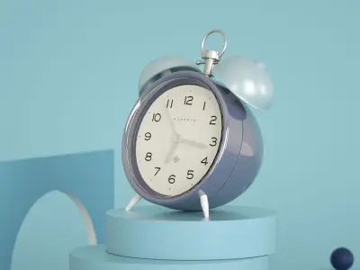 Alarm Clock 3D model with cinema 4d Octane 3D model