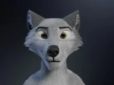 Chris Anthro Wolf 3D model