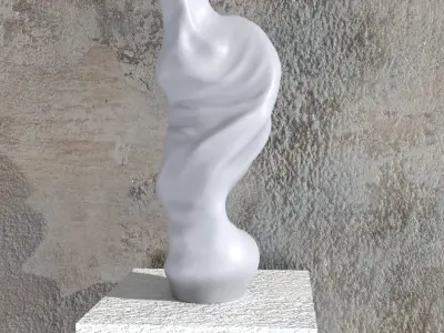 Sculpted vase 3D print model