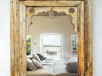 Antique Raja Window Mirror 3D model purchase