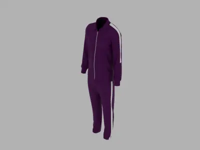 Sport Suit Low-poly 3D model 16