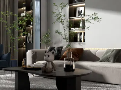 Modern Interior Design 02 3D model