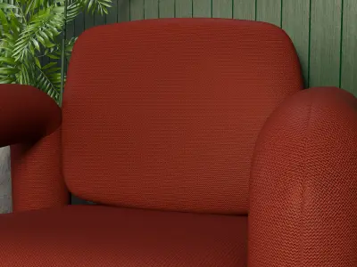 Archviz Single Seat 7 Basic Scene and Lighting 3D model