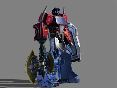Johnson Optimus Prime Skin Low-poly 3D model