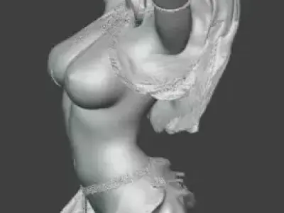 Fantasy Female Figurine Free 3D print model