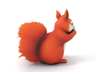 Charming Squirrel model pack Low-poly 3D model