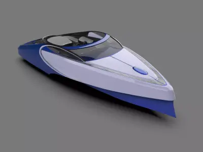 Bugatti Niniette 66 Luxury Yacht by Bugatti 3D model