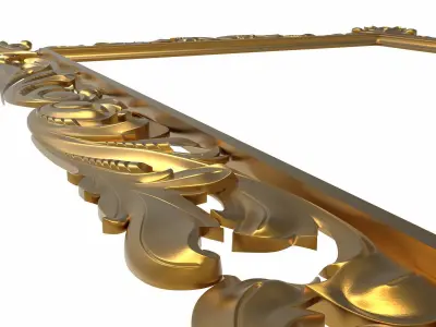 carved frame 3D model 36