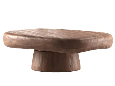 CB2 Derrico coffee side table 2 color options 3D model