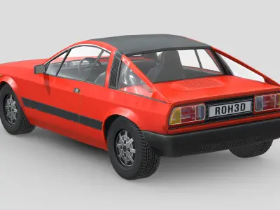 Lancia Montecarlo 1979 Low-poly 3D model