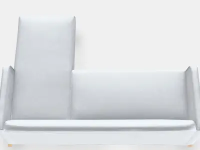 LINANAS 3-seat sofa 3 Low-poly 3D model