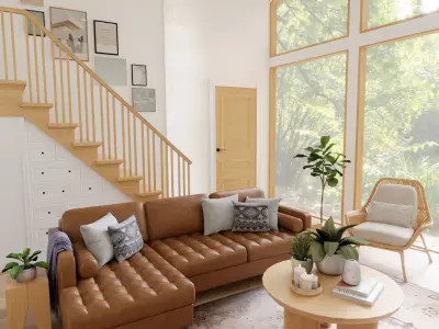 Living Room 6 Blender Scene 3D model