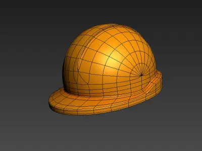 Engineer Helmet Low-poly 3D model