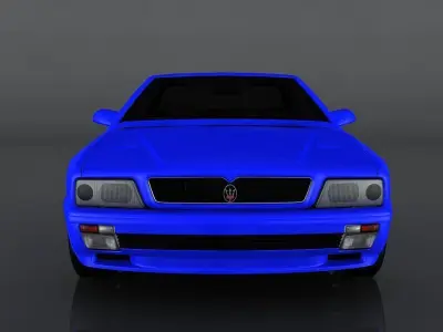 Maserati Ghibli Cup Low-poly 3D model