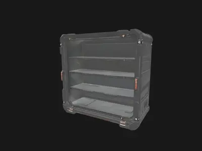 Quantum Flux Storage Array Morphogenic Cabinet Low-poly 3D model