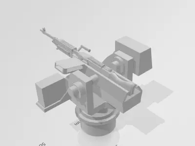 M240B weapon Ship 3D print model