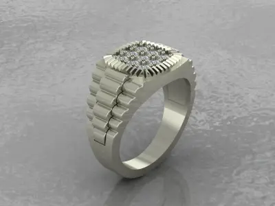 Men  Fashion Ring 3D print model