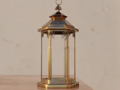 Lanterns pack  Low-poly 3D model