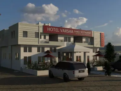 HOTEL 3D MODEL building 3D model