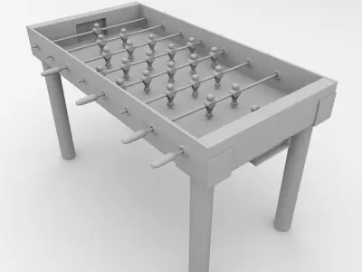 Foosball Table 3D model